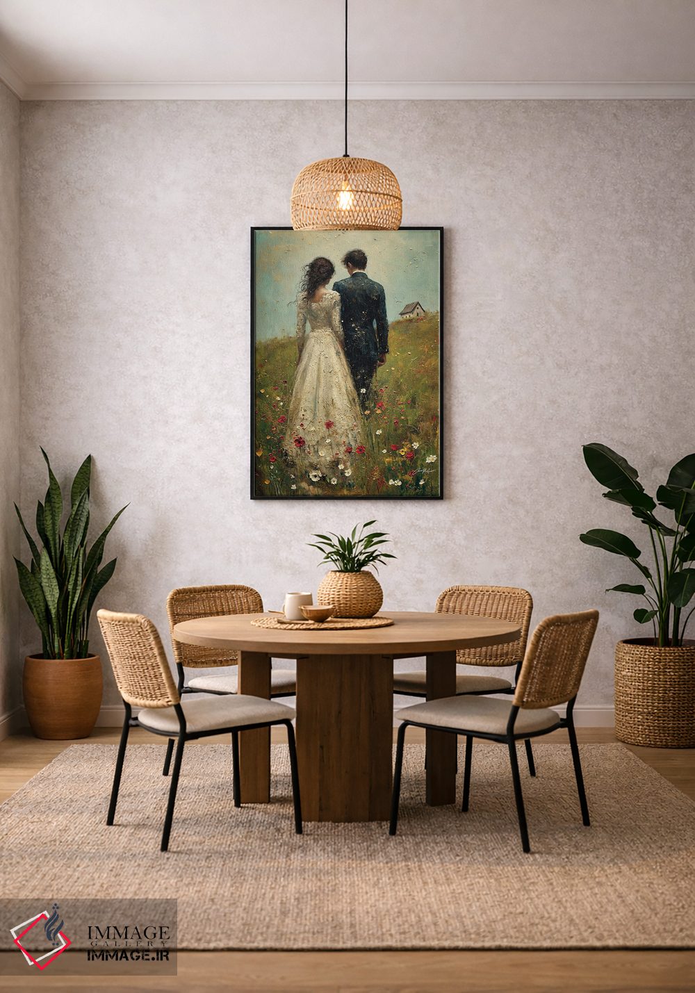 تابلو دکوراتیو تازه عروس و داماد دوم اثر کانر مک گوایر - D4B