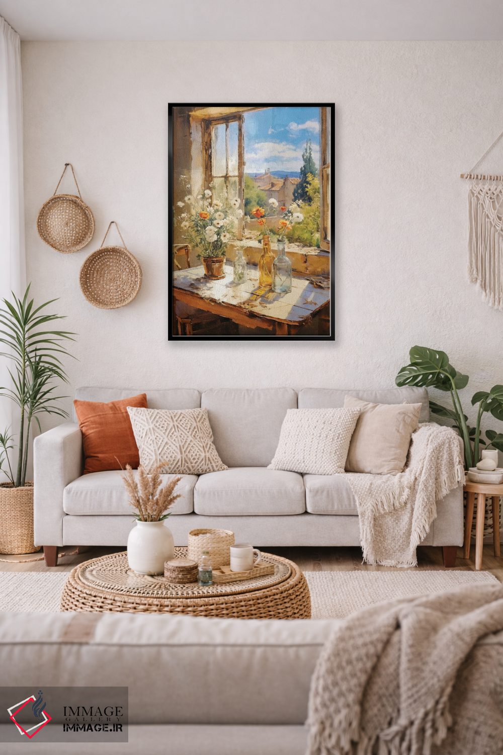 تابلو دکوراتیو پنجره تابستانی سوم اثر کانر مک گوایر - D4B