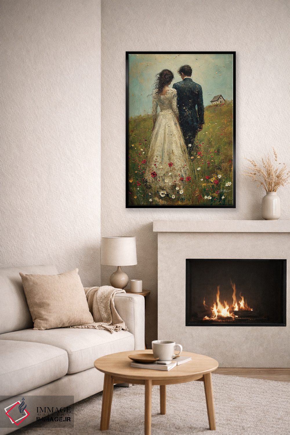 تابلو دکوراتیو تازه عروس و داماد دوم اثر کانر مک گوایر - D6B