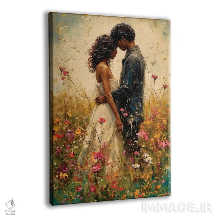 تابلو دکوراتیو تازه عروس و داماد چهارم اثر کانر مک گوایر - نمای پرسپکتیو محصول