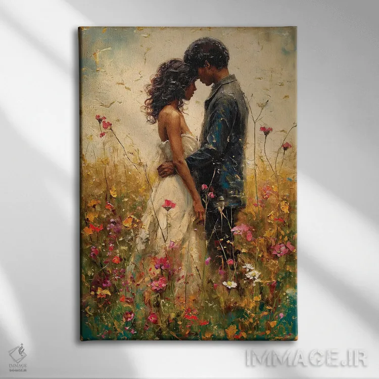 تابلو دکوراتیو تازه عروس و داماد چهارم اثر کانر مک گوایر - نمای روبهرو روی دیوار