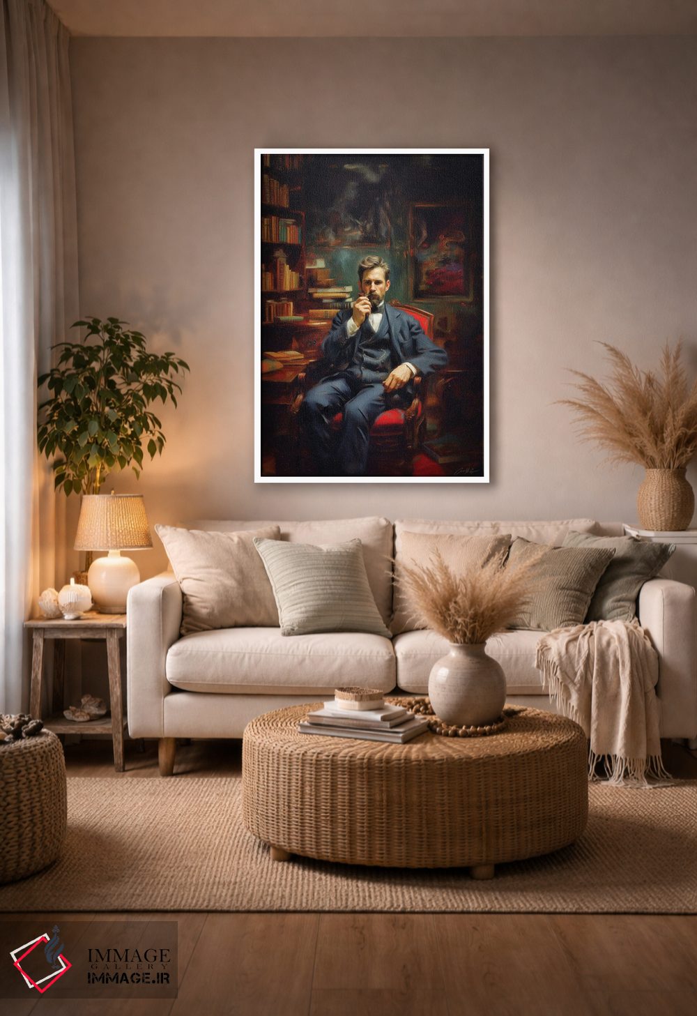 تابلو مدرن دودکننده پیپ اثر کانر مک گوایر - D4W