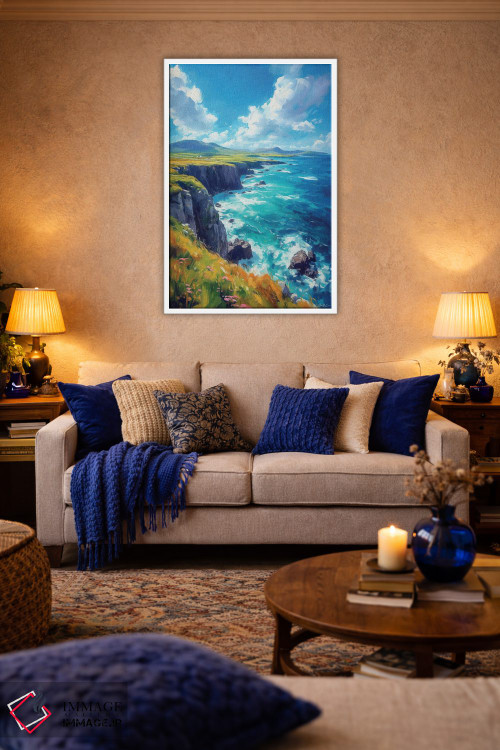 تابلو دکوراتیو موج سواری وحشی آتلانتیک اثر کانر مک گوایر - D3W