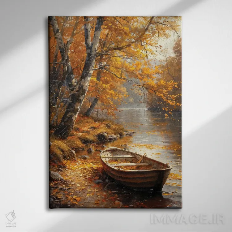 تابلو دکوراتیو رود پاییزی دوم اثر کانر مک گوایر - نمای روبهرو روی دیوار