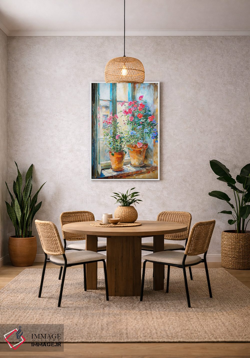 تابلو دکوراتیو گلدان های تابستانی اثر کانر مک گوایر - D2W