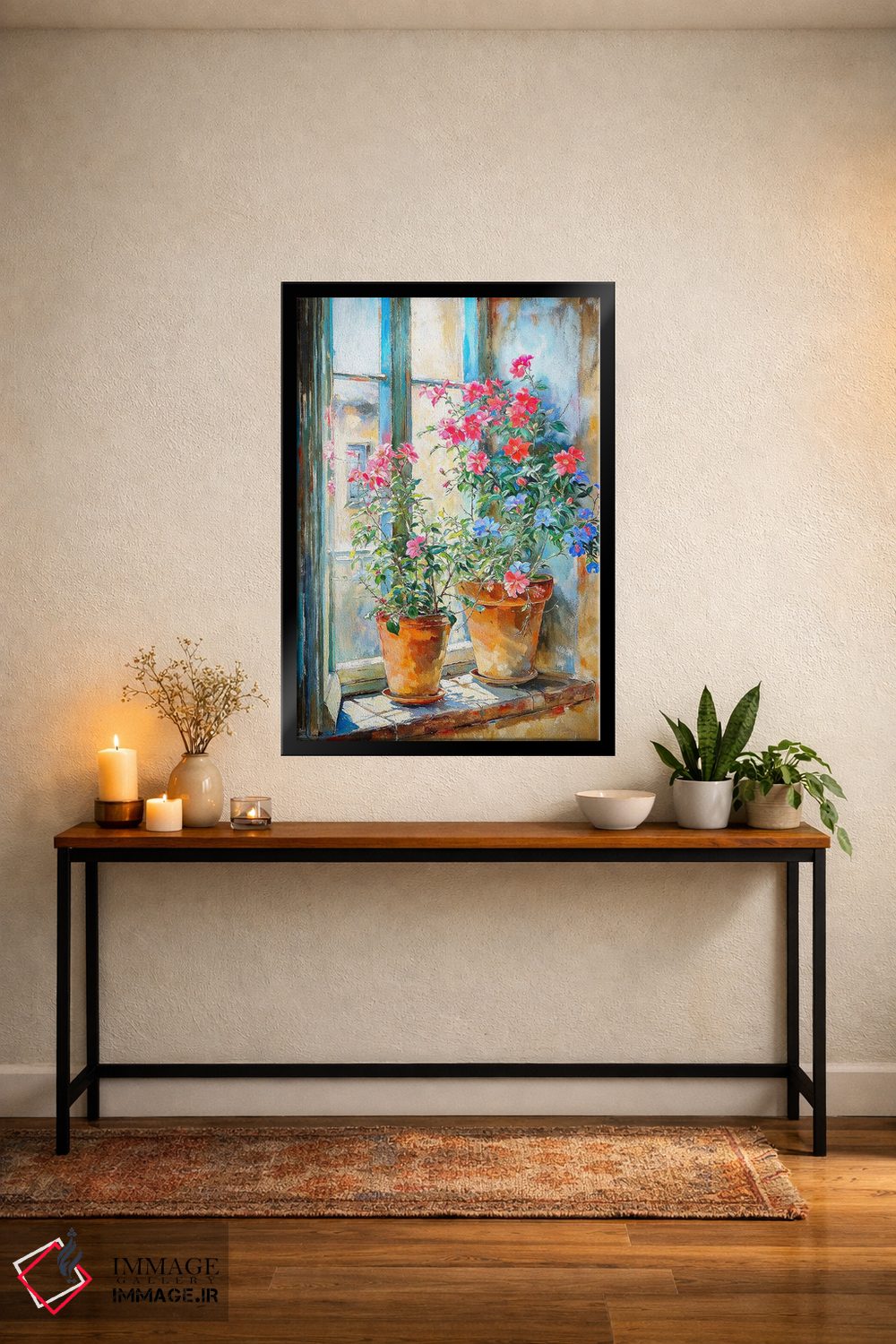 تابلو دکوراتیو گلدان های تابستانی اثر کانر مک گوایر - D4B