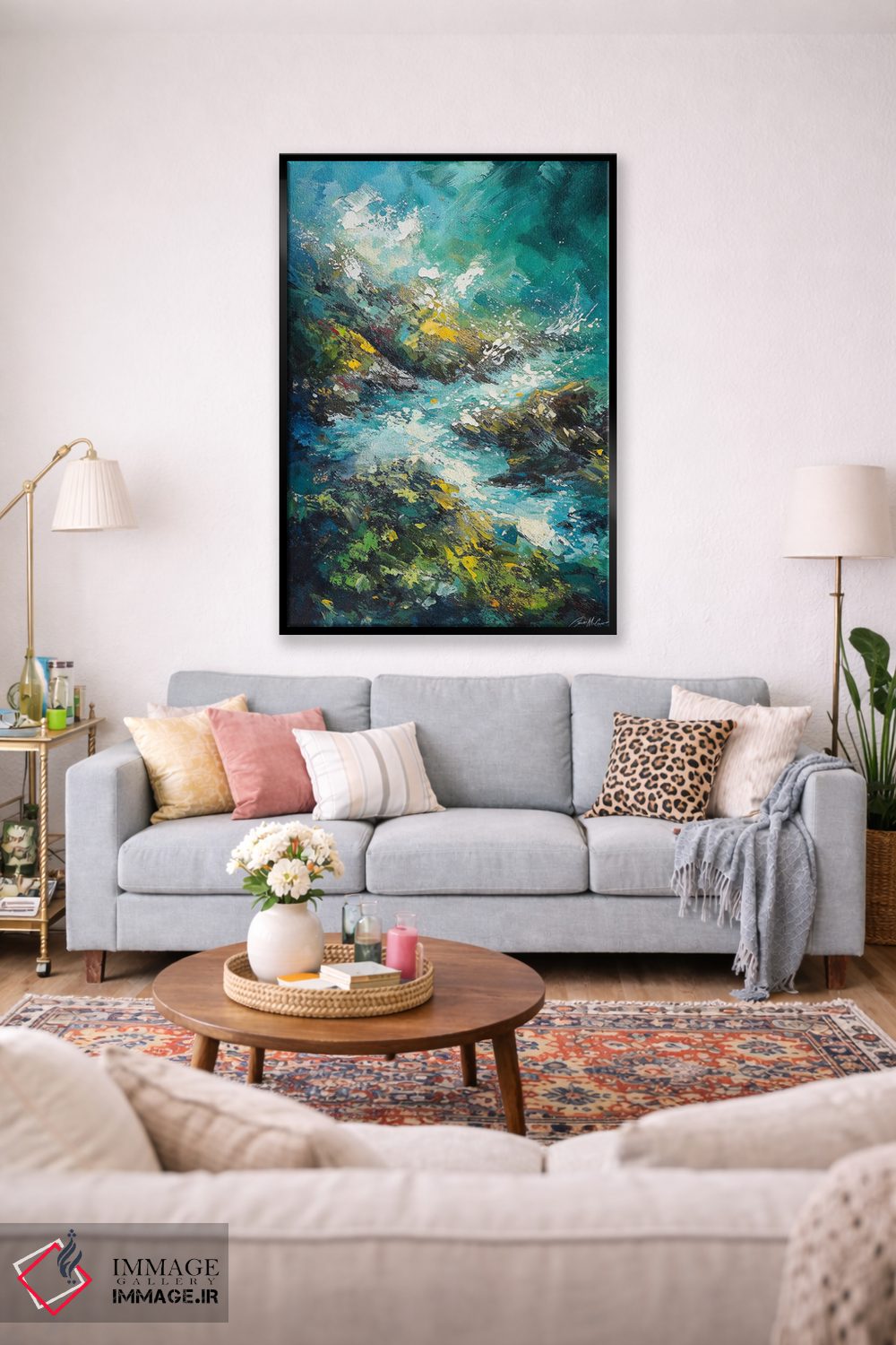 تابلو دکوراتیو پاشش آب دریا اثر کانر مک گوایر - D1B