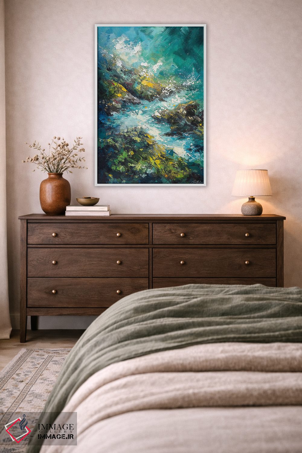 تابلو دکوراتیو پاشش آب دریا اثر کانر مک گوایر - D4W