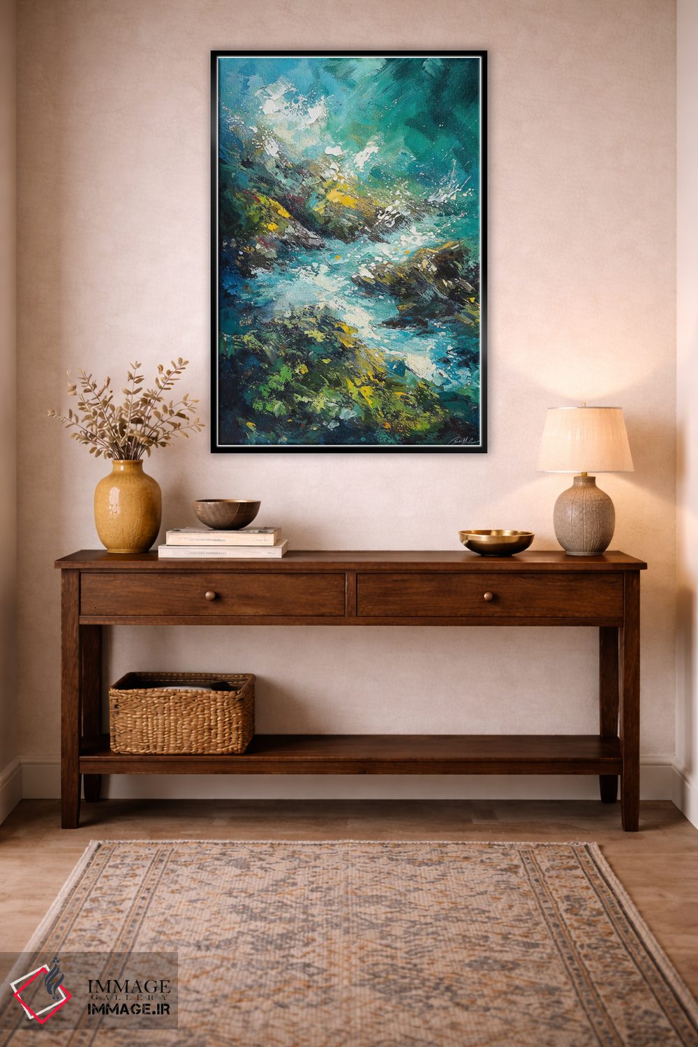 تابلو دکوراتیو پاشش آب دریا اثر کانر مک گوایر - D6B