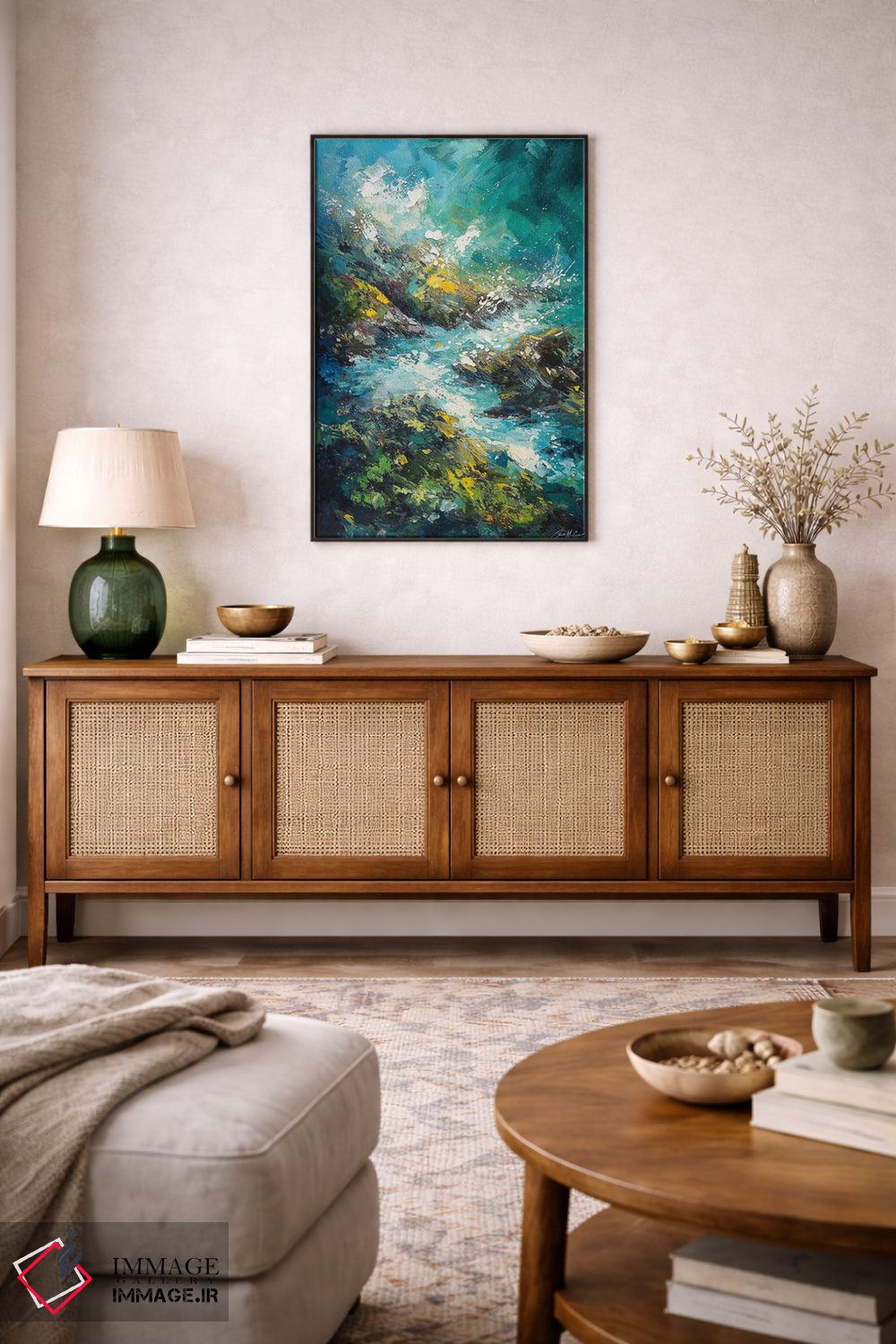 تابلو دکوراتیو پاشش آب دریا اثر کانر مک گوایر - D5B