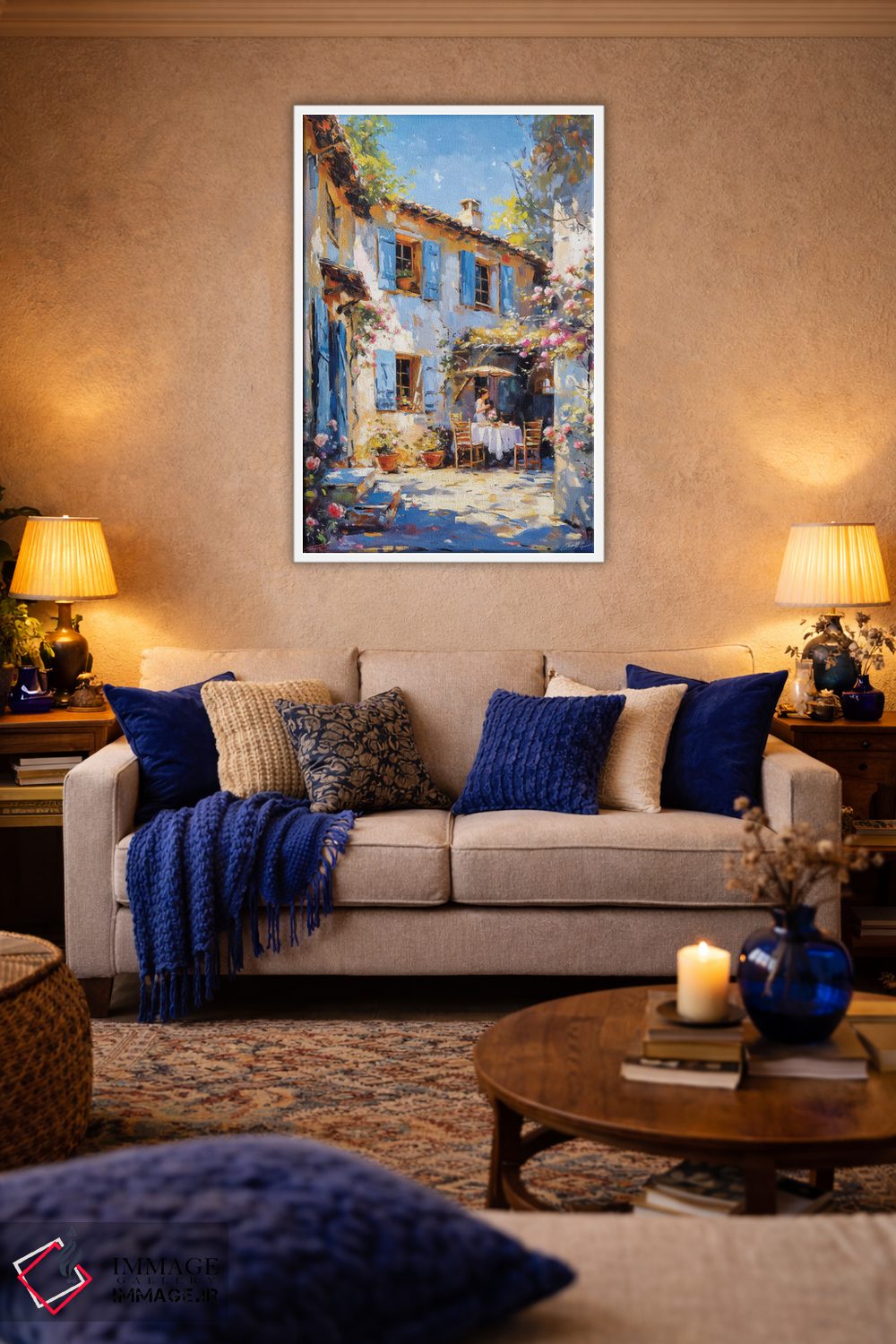 تابلو دکوراتیو میزهای کافه در سایه اثر کانر مک گوایر - D3W