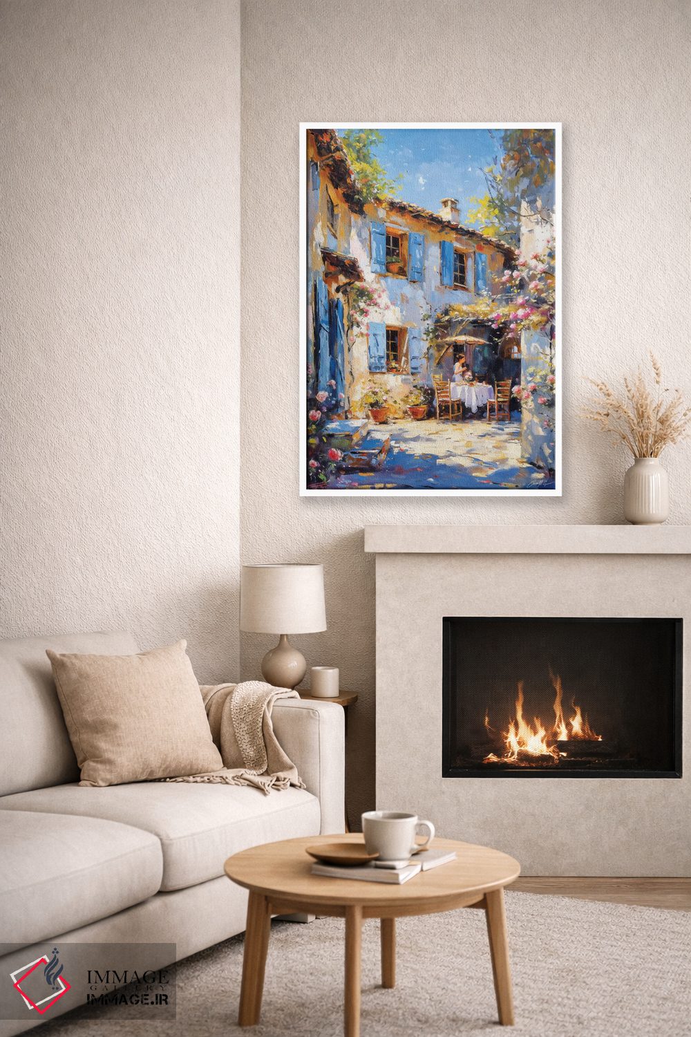 تابلو دکوراتیو میزهای کافه در سایه اثر کانر مک گوایر - D5W