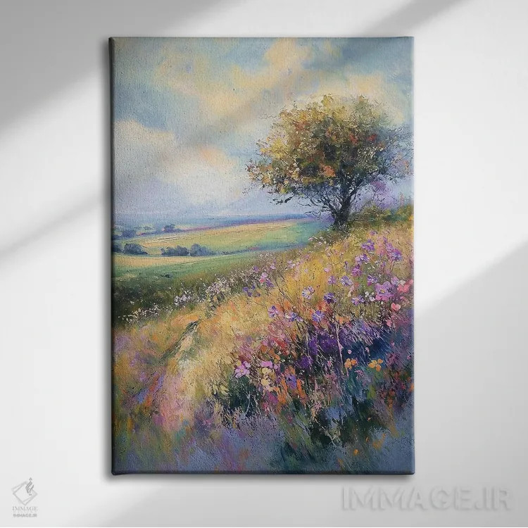 تابلو دکوراتیو تپه های اواخر تابستان اثر کانر مک گوایر - نمای روبهرو روی دیوار