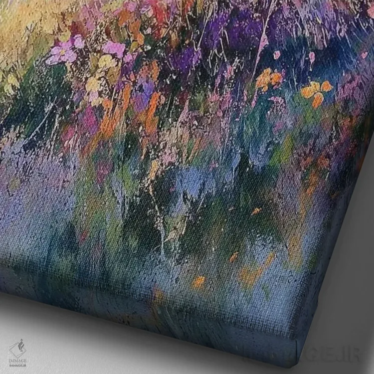 تابلو دکوراتیو تپه های اواخر تابستان اثر کانر مک گوایر - نمای نزدیک بافت بوم