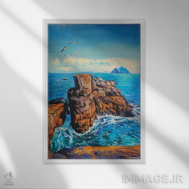 تابلو دکوراتیو اسکلایگز یازده اثر کانر مک گوایر - نمای قابدار سفید