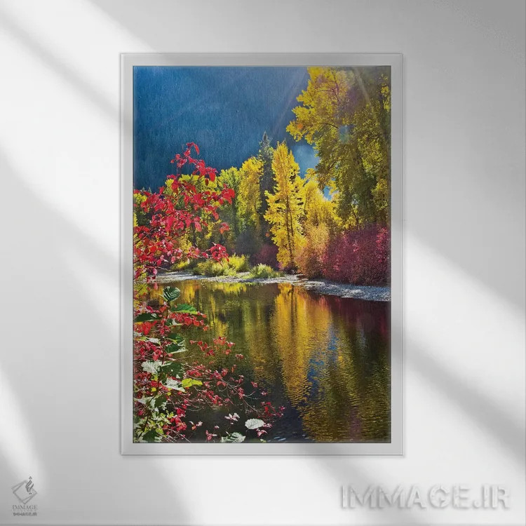 تابلو دکوراتیو Nason Creek Area, Wenatchee National Forest, Washington State… اثر میشل هرسن - نمای قابدار سفید