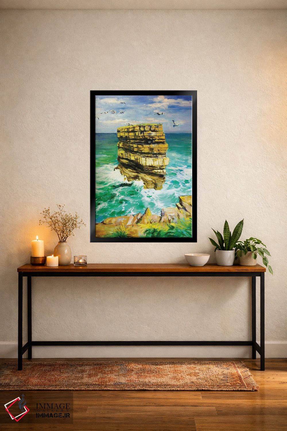 تابلو دکوراتیو Sea Stack 11, County Mayo" صخره دریایی دان بریسته ۱۱، شهر… اثر کانر مک گوایر - D5B
