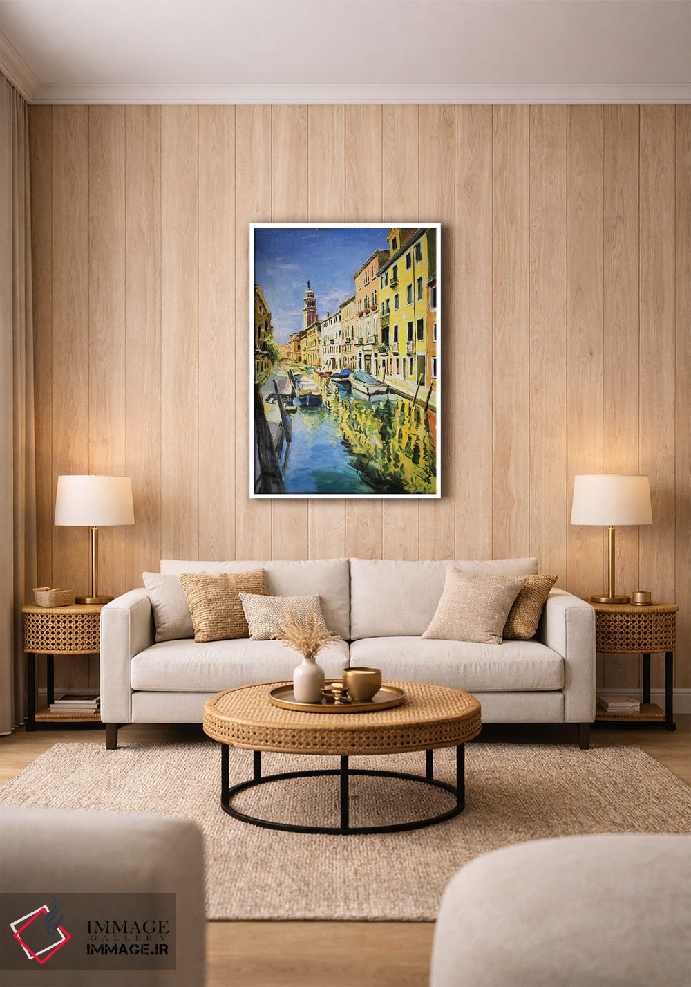 تابلو دکوراتیو Italy" کانال ونیز، ایتالیا اثر کانر مک گوایر - D1W
