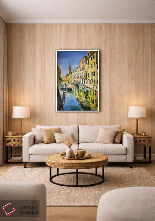 تابلو دکوراتیو Italy" کانال ونیز، ایتالیا اثر کانر مک گوایر - D1W
