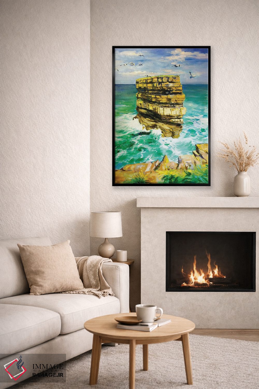 تابلو دکوراتیو Sea Stack 11, County Mayo" صخره دریایی دان بریسته ۱۱، شهر… اثر کانر مک گوایر - D6B