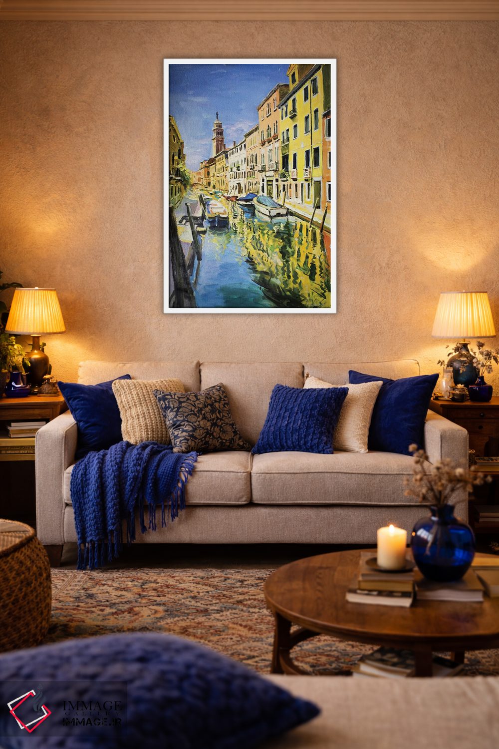 تابلو دکوراتیو Italy" کانال ونیز، ایتالیا اثر کانر مک گوایر - D2W
