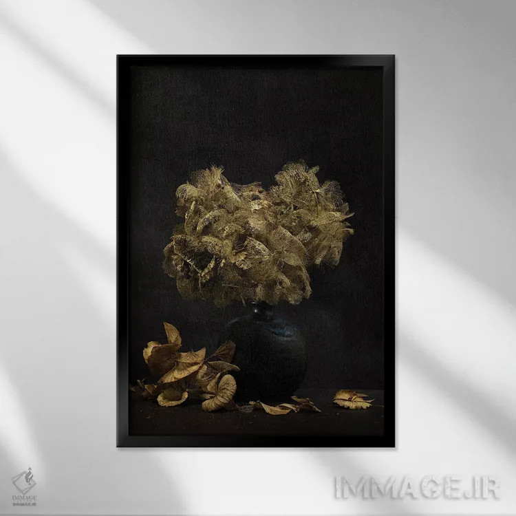 تابلو دکوراتیو استادان هلندی X اثر مایکل فرانک - نمای قابدار مشکی