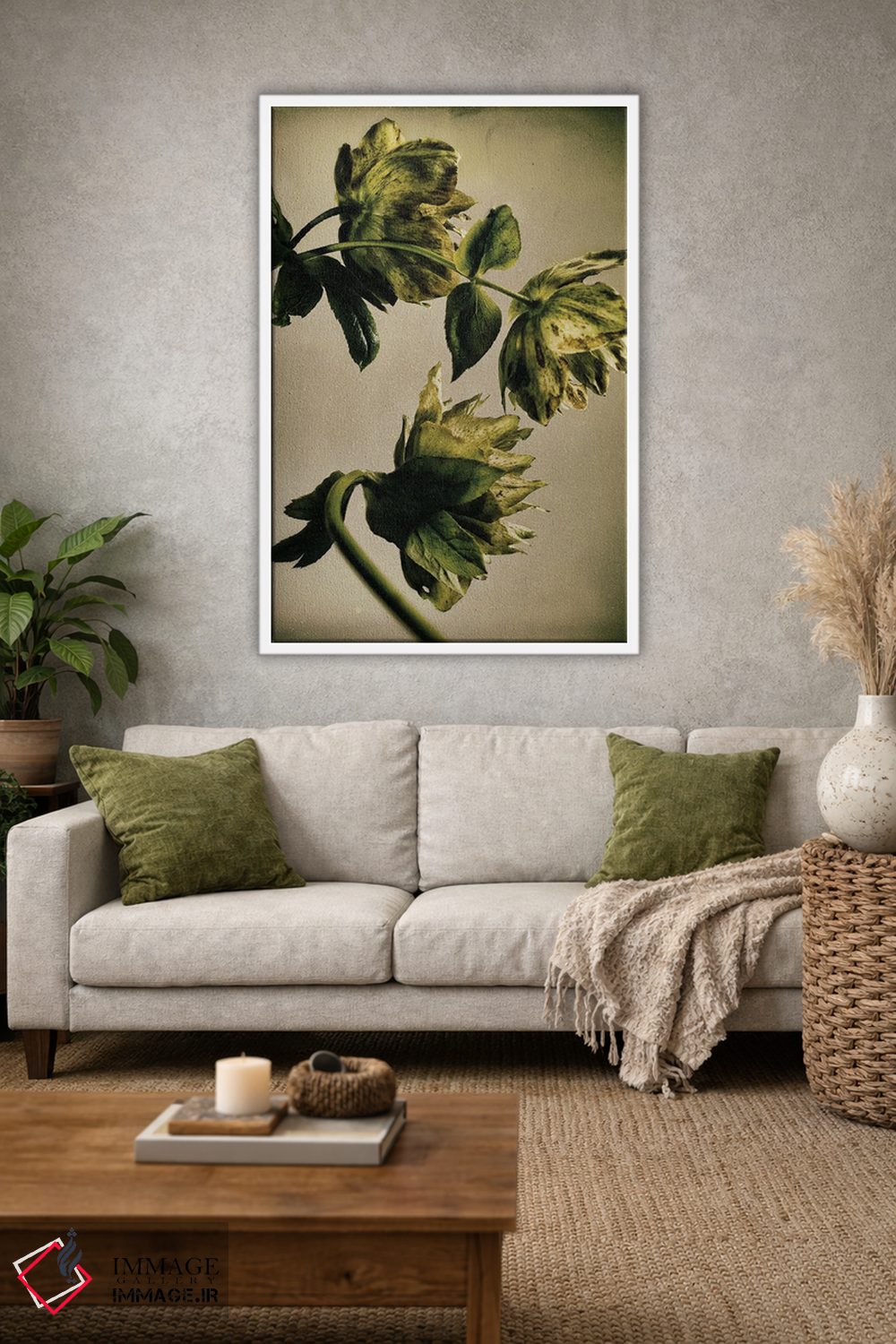 تابلو دکوراتیو گل خربق LXXIII اثر مایکل فرانک - D1W