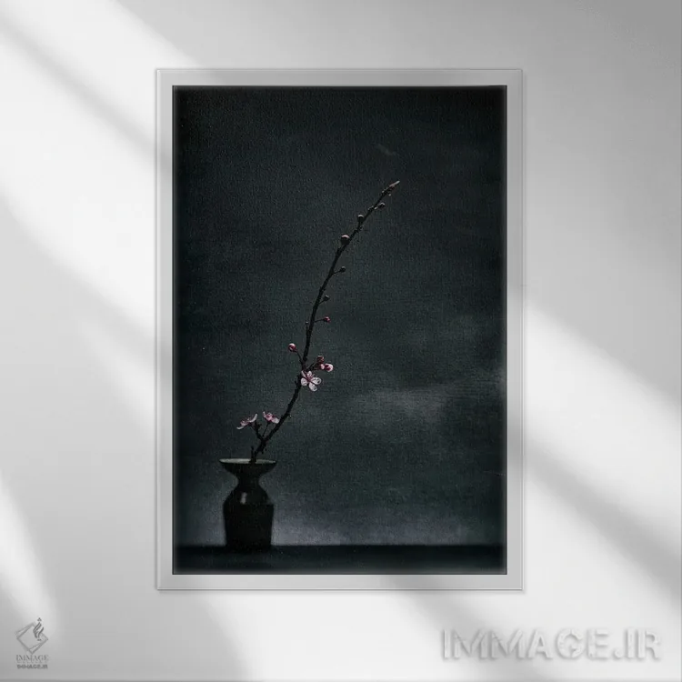 تابلو دکوراتیو آلو ۲۰۲۱ اثر مایکل فرانک - نمای قابدار سفید