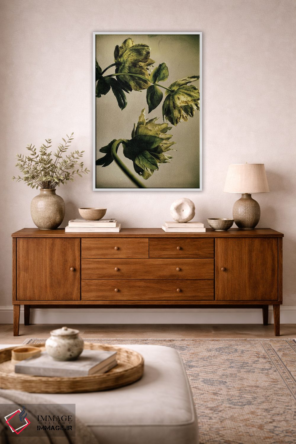 تابلو دکوراتیو گل خربق LXXIII اثر مایکل فرانک - D3W