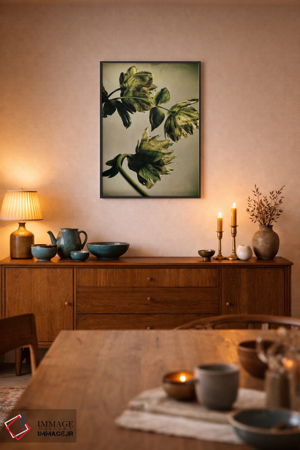 تابلو دکوراتیو گل خربق LXXIII اثر مایکل فرانک - D6B