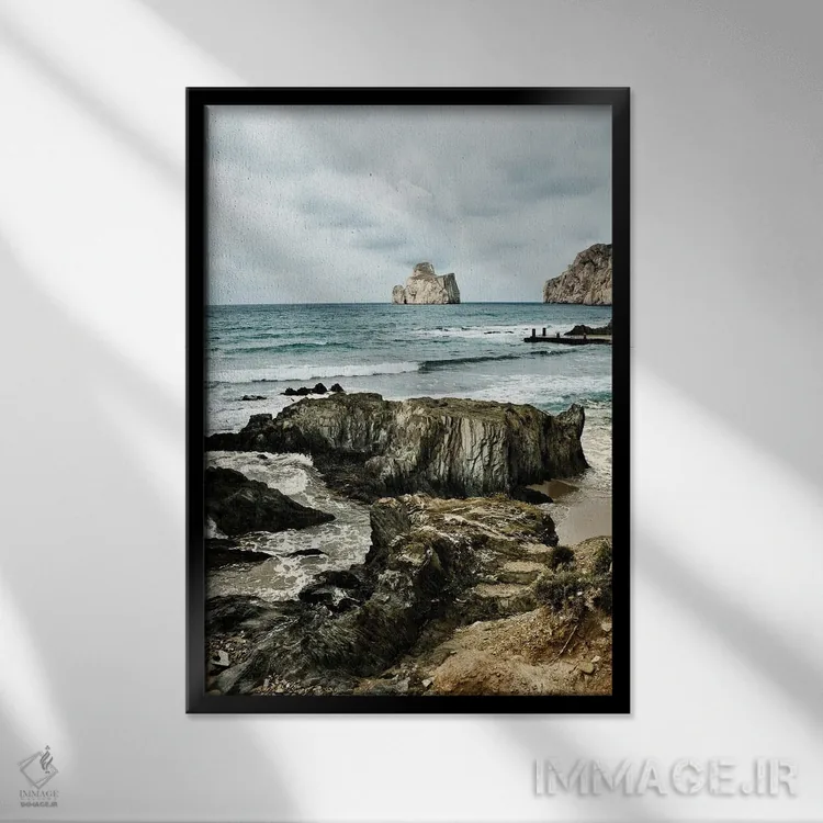 تابلو دکوراتیو ساردنیا II اثر مایکل فرانک - نمای قابدار مشکی