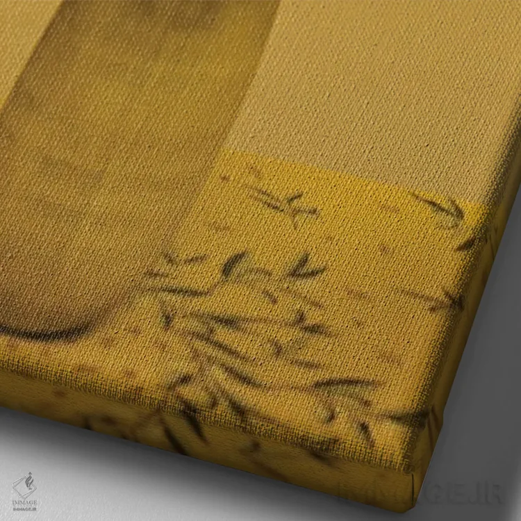 تابلو دکوراتیو گل های آفتابگردان اثر مایکل فرانک - نمای نزدیک بافت بوم