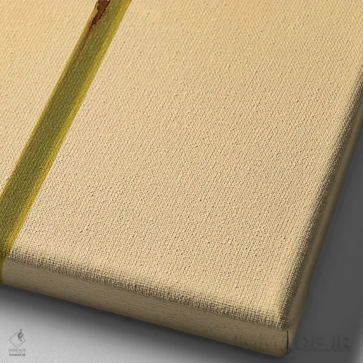 تابلو دکوراتیو چنگک اثر مایکل فرانک - نمای نزدیک بافت بوم