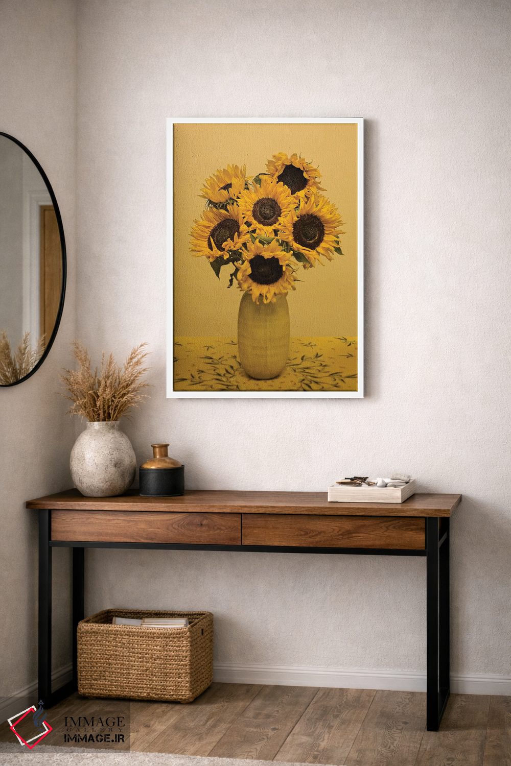 تابلو دکوراتیو گل های آفتابگردان اثر مایکل فرانک - D4W