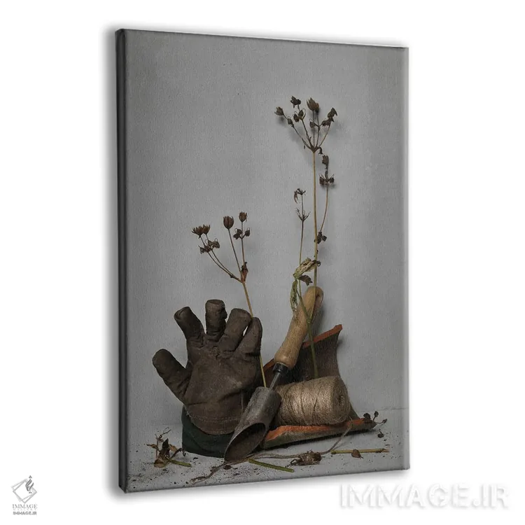 تابلو دکوراتیو سفید IX اثر مایکل فرانک - نمای پرسپکتیو محصول