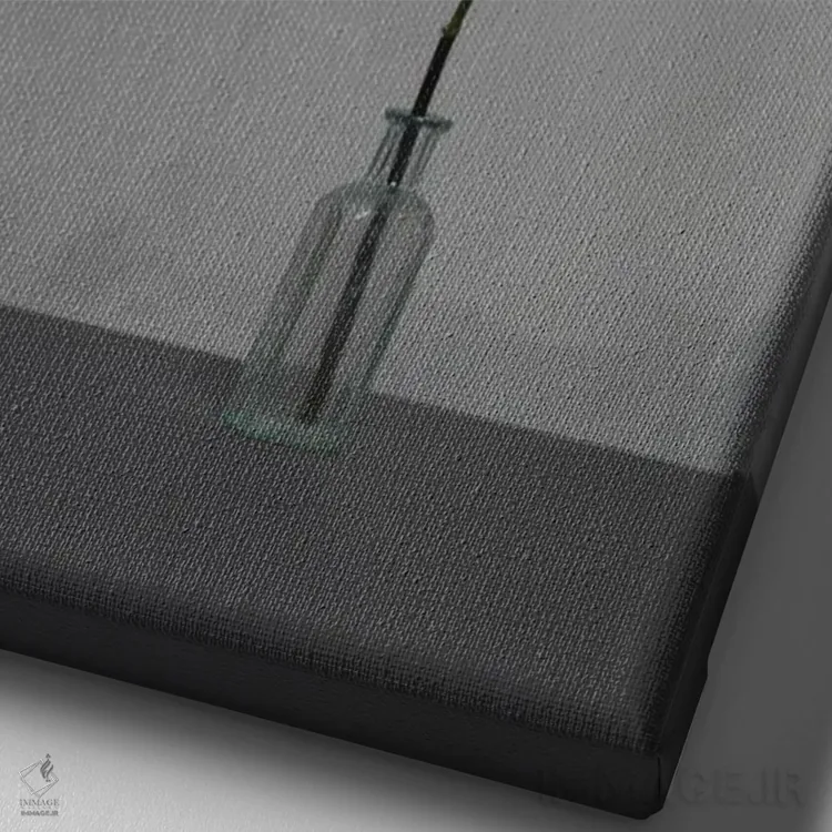 تابلو دکوراتیو سفید XVIII اثر مایکل فرانک - نمای نزدیک بافت بوم