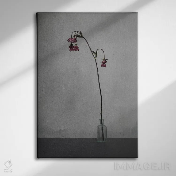 تابلو دکوراتیو سفید XVIII اثر مایکل فرانک - نمای روبهرو روی دیوار