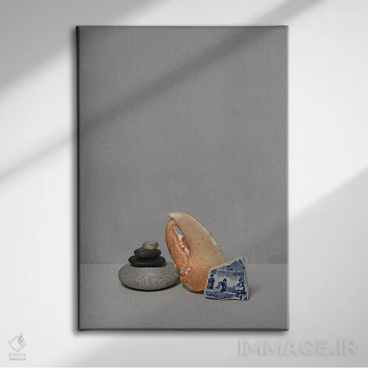 تابلو دکوراتیو سفید XVII اثر مایکل فرانک - نمای روبهرو روی دیوار