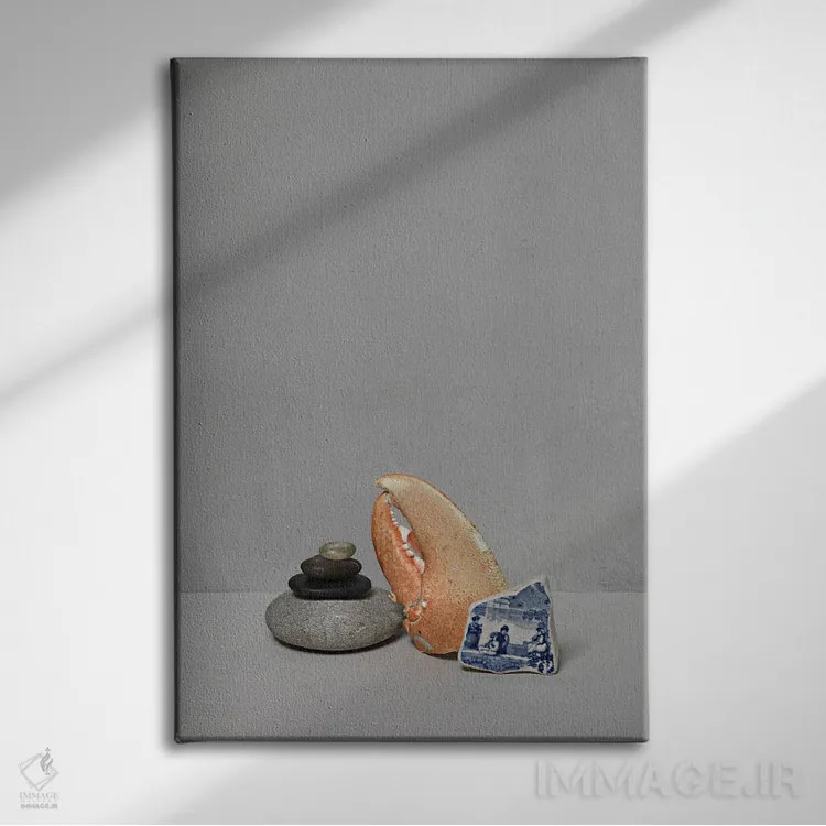 تابلو دکوراتیو سفید XVII اثر مایکل فرانک - نمای روبهرو روی دیوار