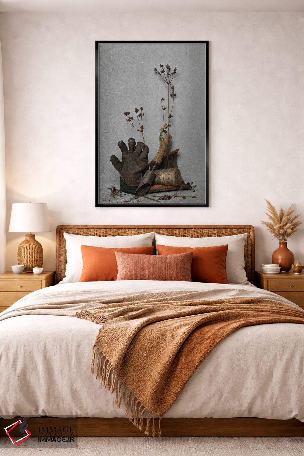 تابلو دکوراتیو سفید IX اثر مایکل فرانک - D4B