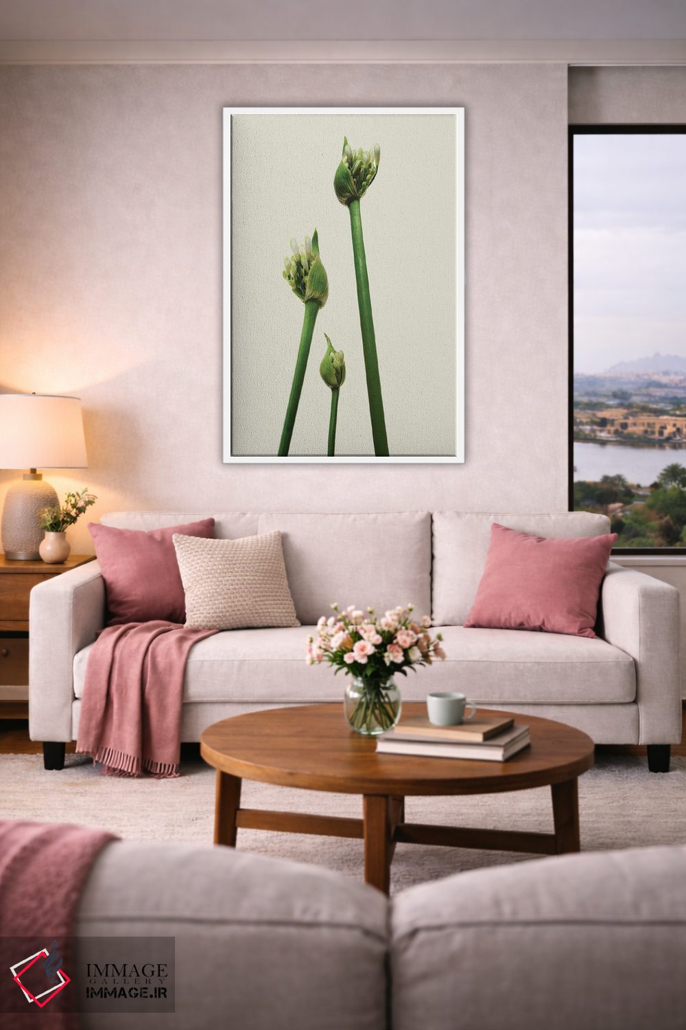 تابلو دکوراتیو سه آگاپانتوس اثر مایکل فرانک - D4W