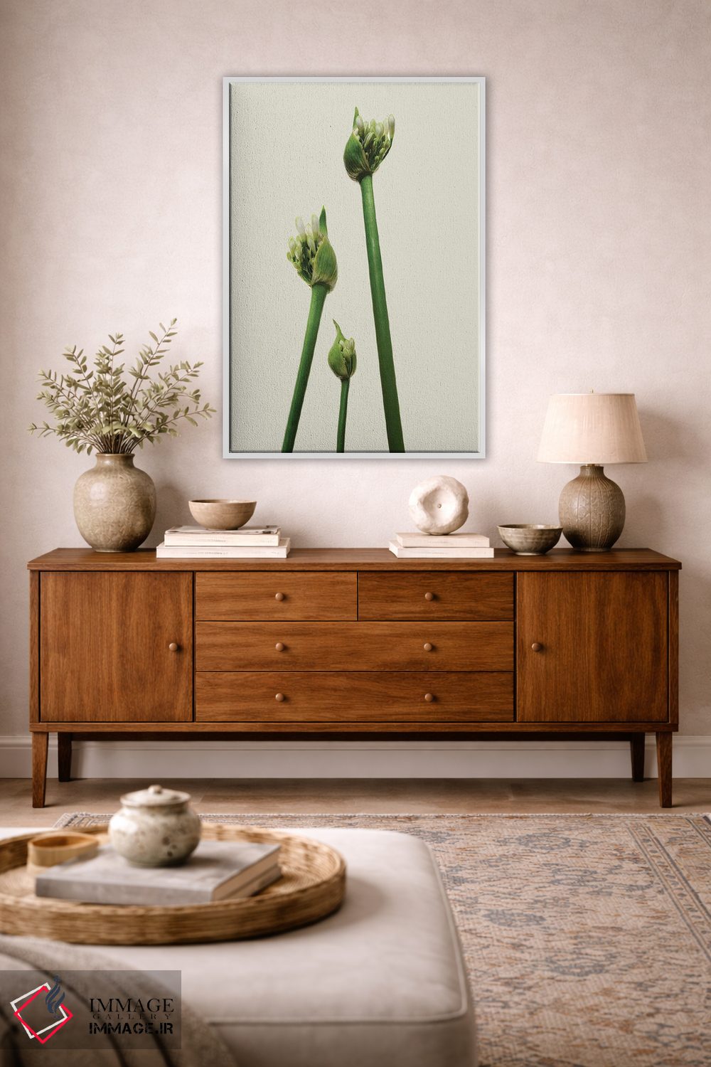 تابلو دکوراتیو سه آگاپانتوس اثر مایکل فرانک - D3W