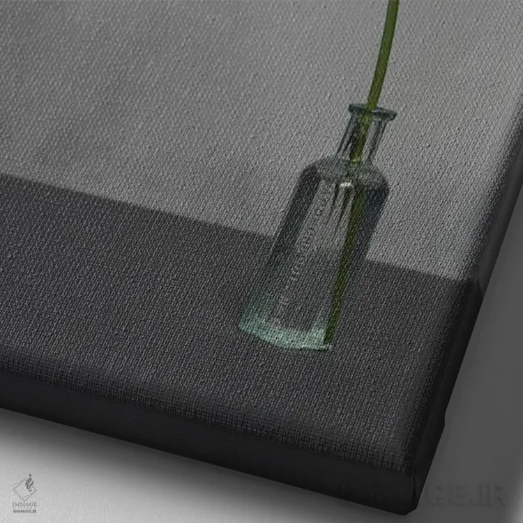 تابلو دکوراتیو سفید XIX اثر مایکل فرانک - نمای نزدیک بافت بوم