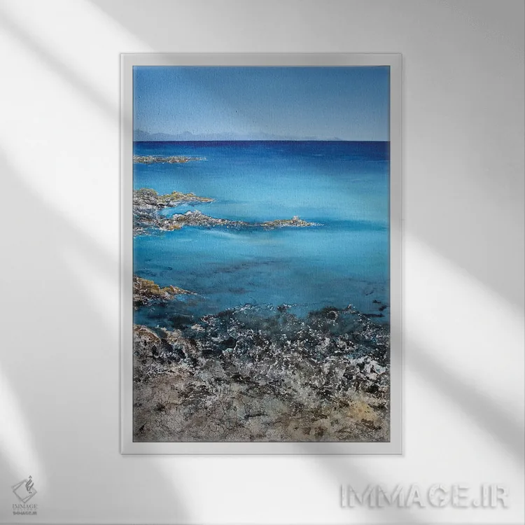 تابلو دکوراتیو آنجا اثر مارتینا هارتوش - نمای قابدار سفید