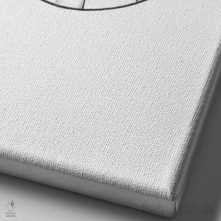 تابلو دکوراتیو گربه فضایی اثر مندی هک - نمای نزدیک بافت بوم