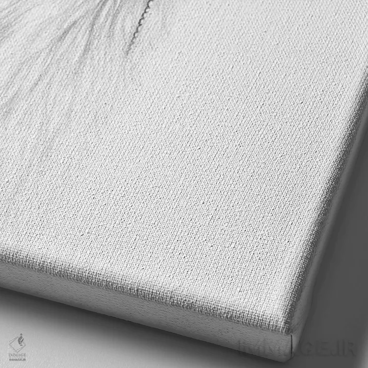 تابلو دکوراتیو گوزن شمالی باشکوه اثر مندی هک - نمای نزدیک بافت بوم