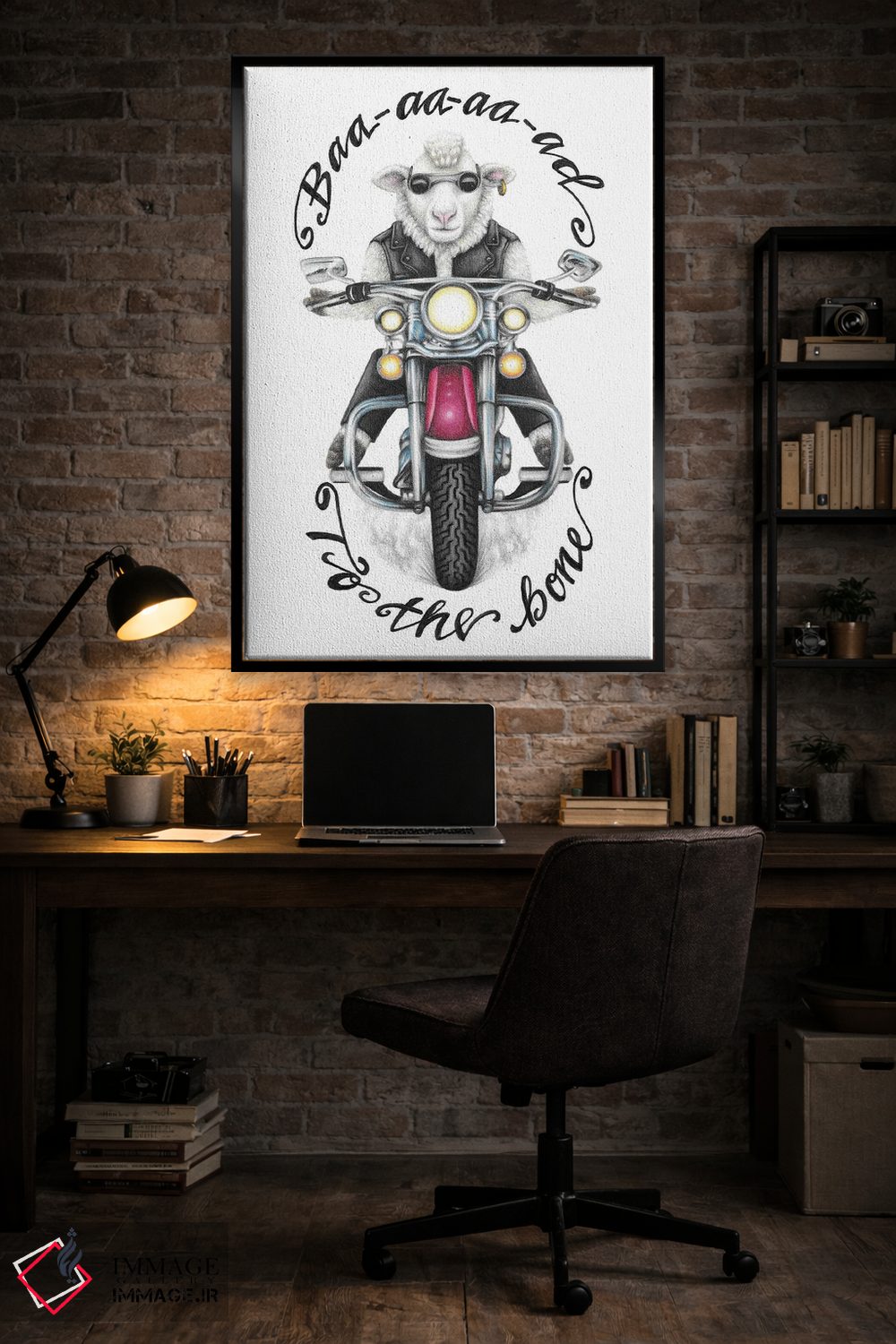 تابلو دکوراتیو گوسفند بدجنس اثر مندی هک - D6B