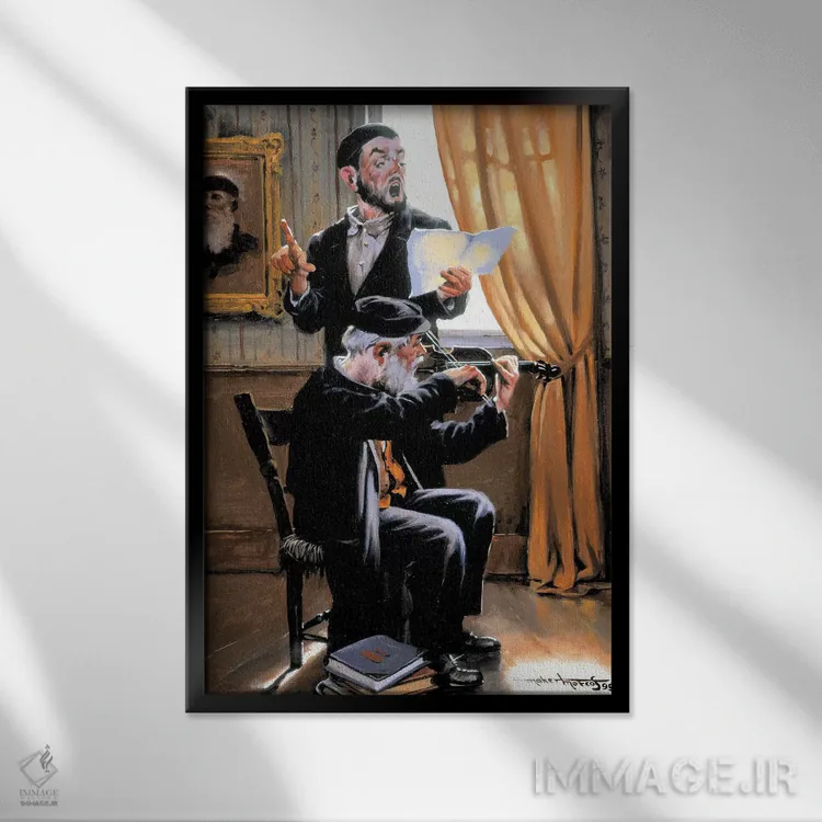 تابلو دکوراتیو صدای لهستان اثر ماهر مرکوس - نمای قابدار مشکی