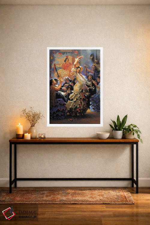 تابلو دکوراتیو وقتی می گریند، می خوانند و می رقصند اثر ماهر مرکوس - D3W