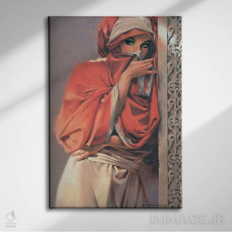 تابلو دکوراتیو جذابیت اثر ماهر مرکوس - نمای روبهرو روی دیوار